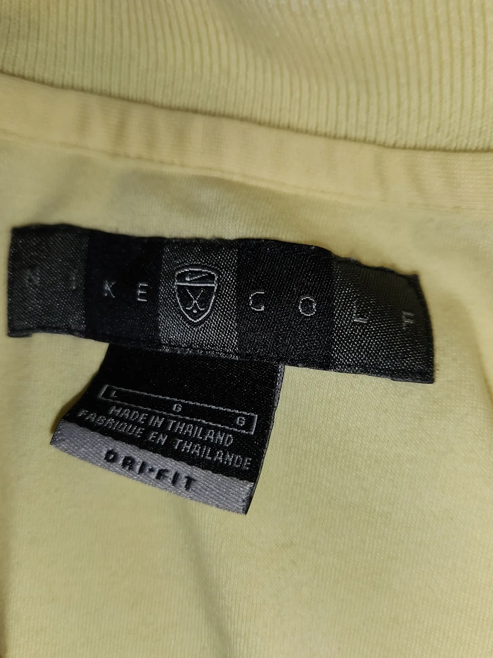 0Nike Golf Men's Pale Yellow Polo